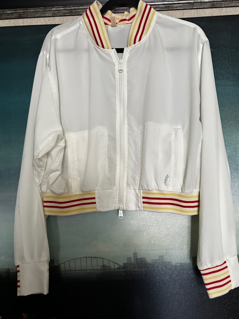 Light weight FPM Women's Jacket with Striped Trim. NWOTs.
